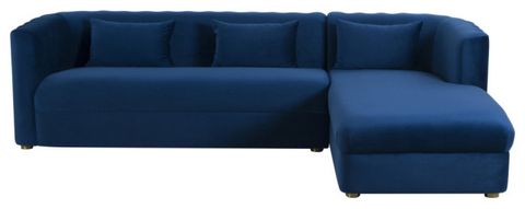 Callie Velvet Sectional - Contemporary - Sectional Sofas - By Tov ... inside Why the LAF Navy Velvet Sectional is a Must-Have for Your Living Room